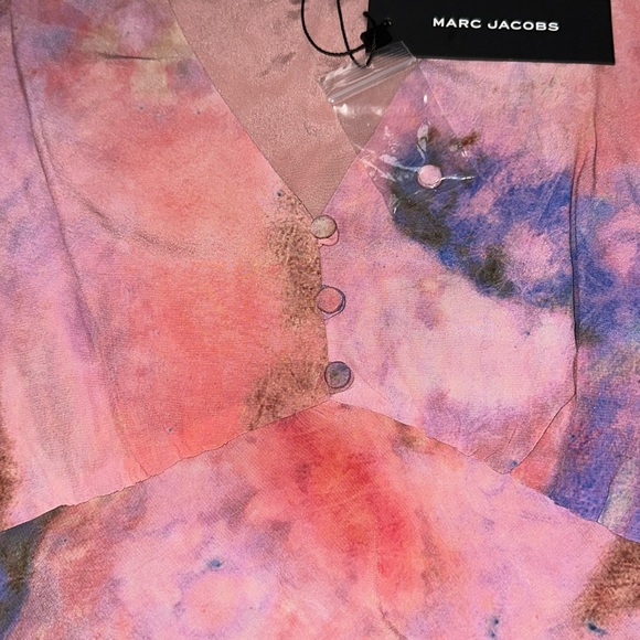 🔥🔥🔥NEW Marc Jacobs 1930s Silk Printed Midi Dress - Picture 8 of 9